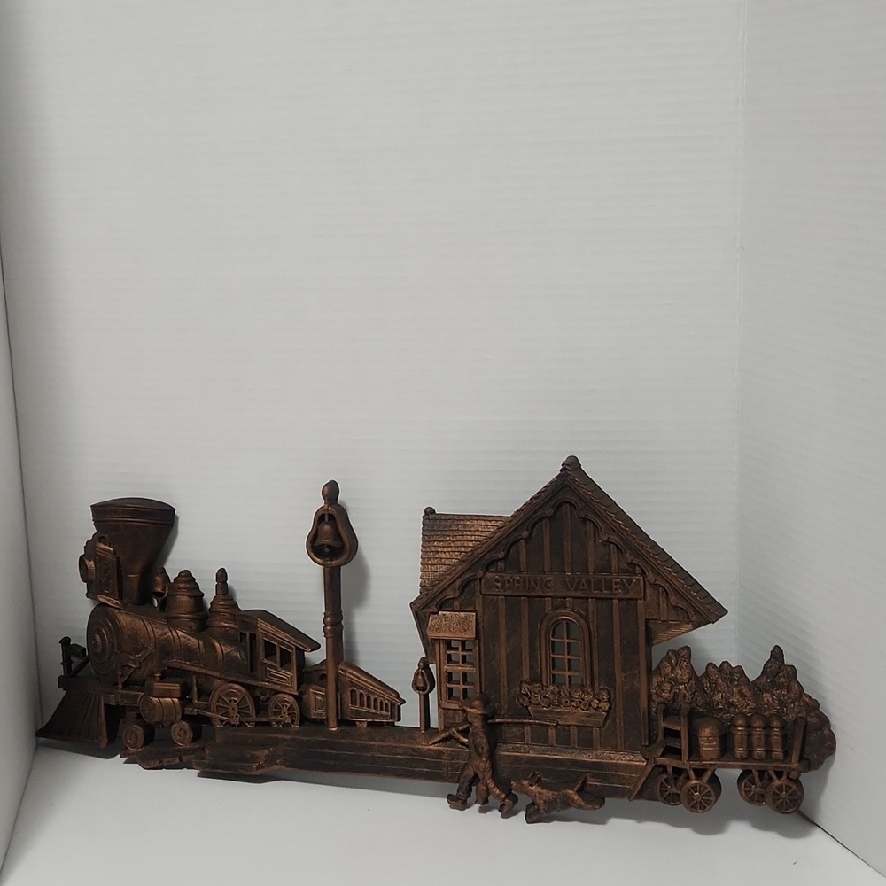🚃1976 Dart Train Station Locomotive Wall Hanging Plastic Plaque Decor